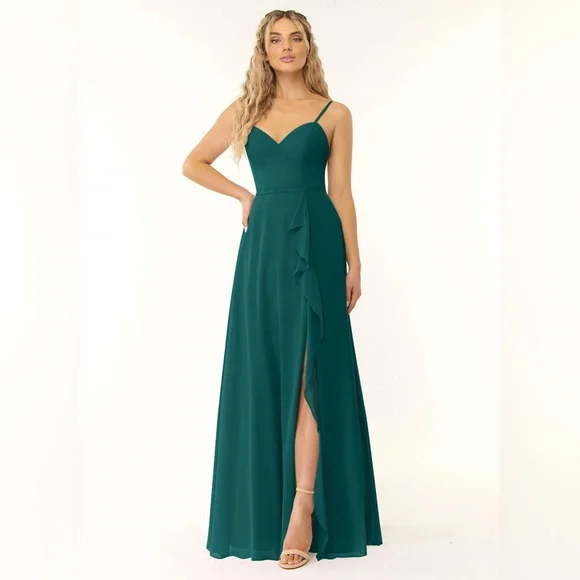 Azazie | Dresses | Azazie Naeem Peacock Green Never Worn Smokeless Home  Garment Bag Included | Poshmark